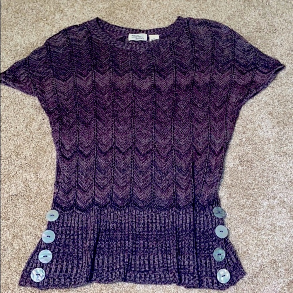 Purple knit top